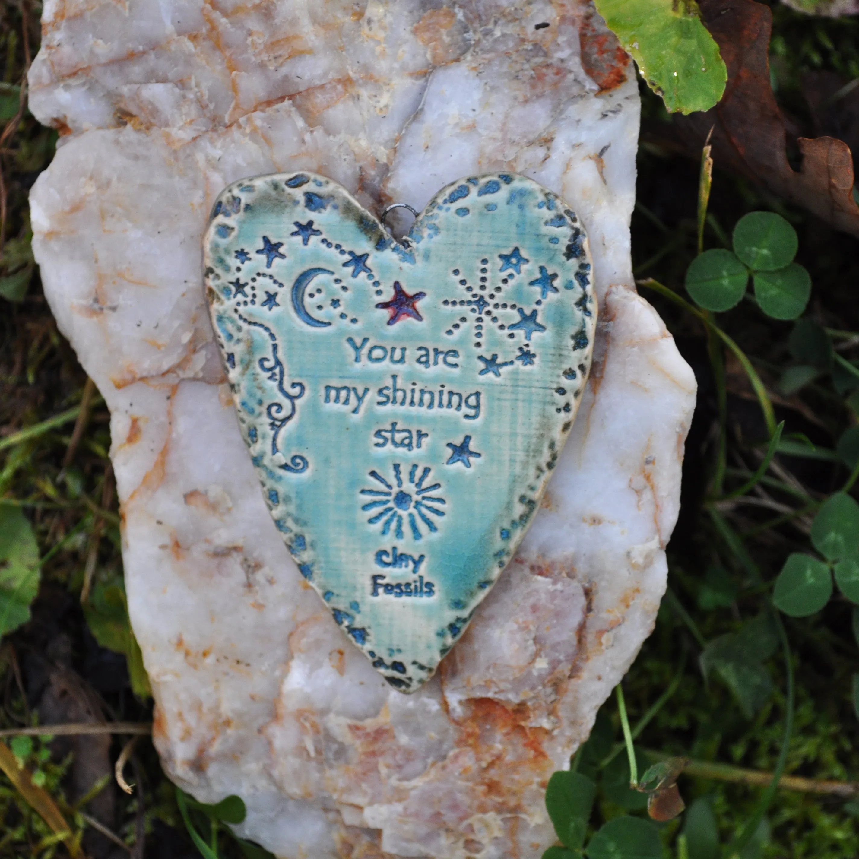 Clay Fossil Ornament, Shining Star