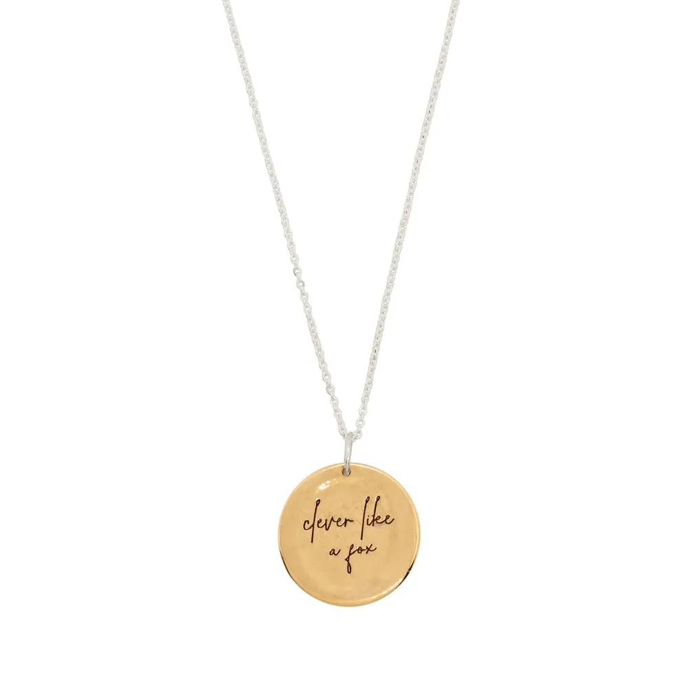 Clever Like a Fox Musing Necklace