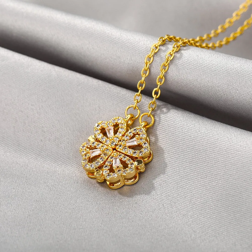 Clover Heart Necklace