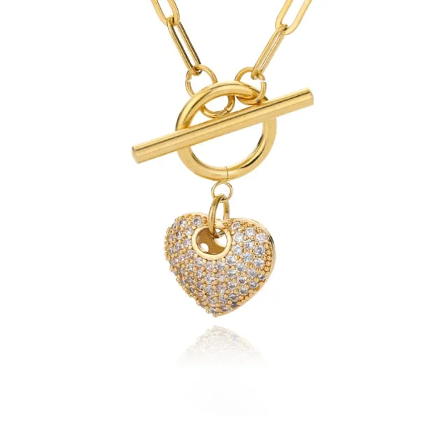 Clover Heart Necklace