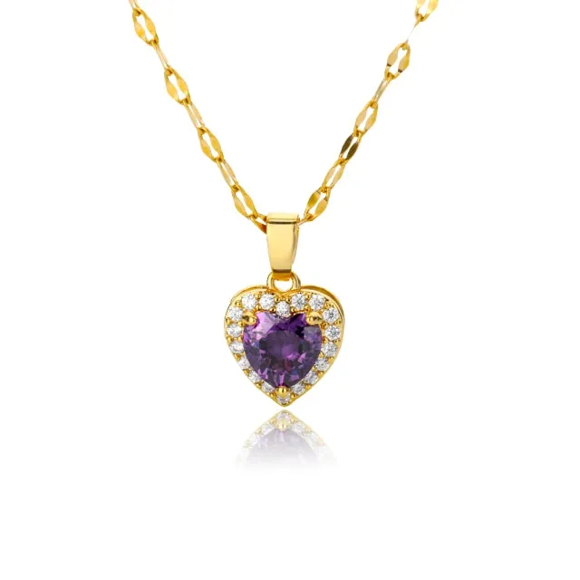 Clover Heart Necklace