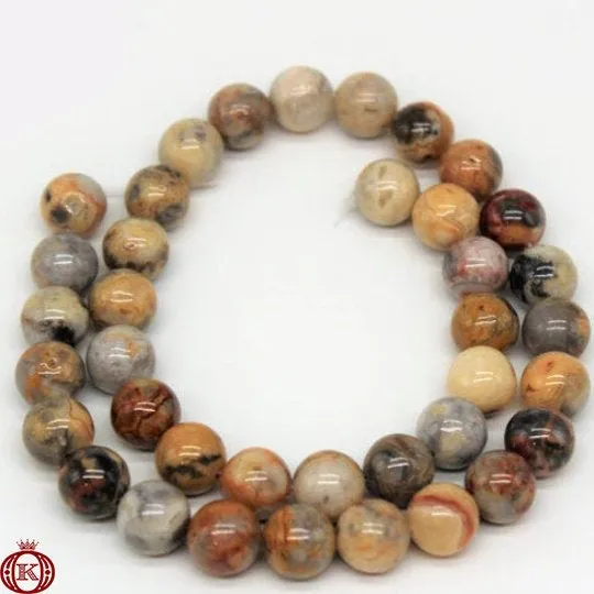 Crazy Agate Smooth Round