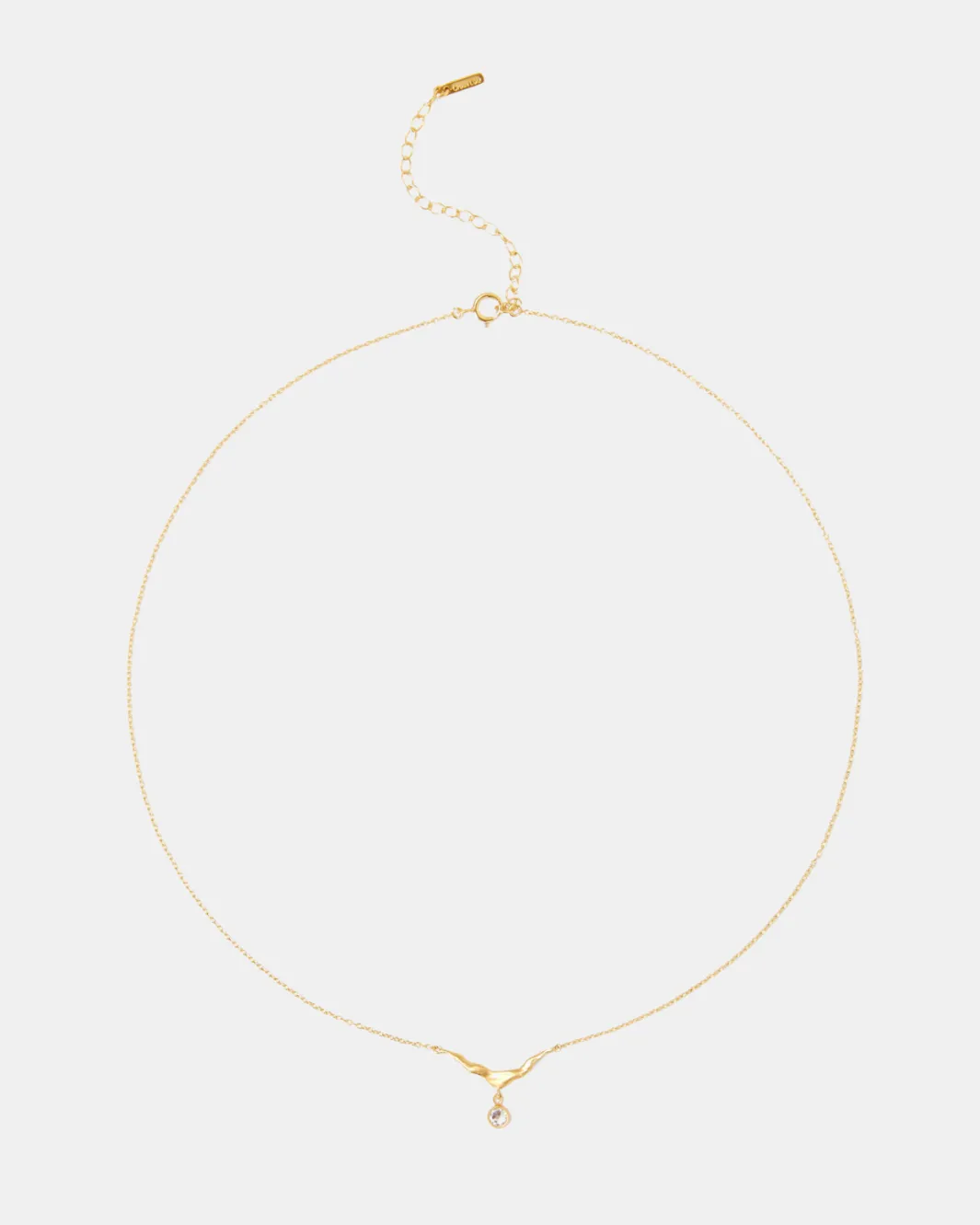 CRESCENT NECKLACE IN CRYSTAL