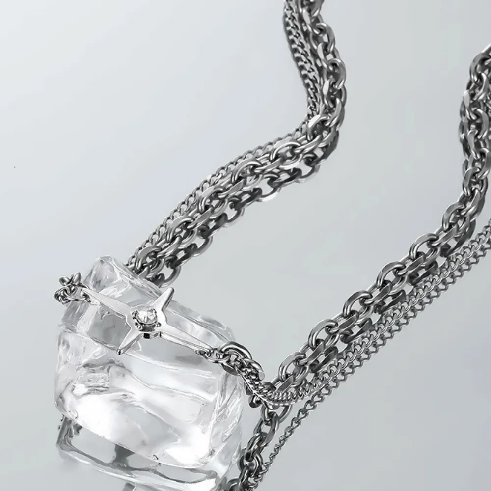 Cross Double-Layered Necklace