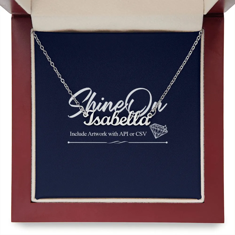Custom Necklace With Personalized Name