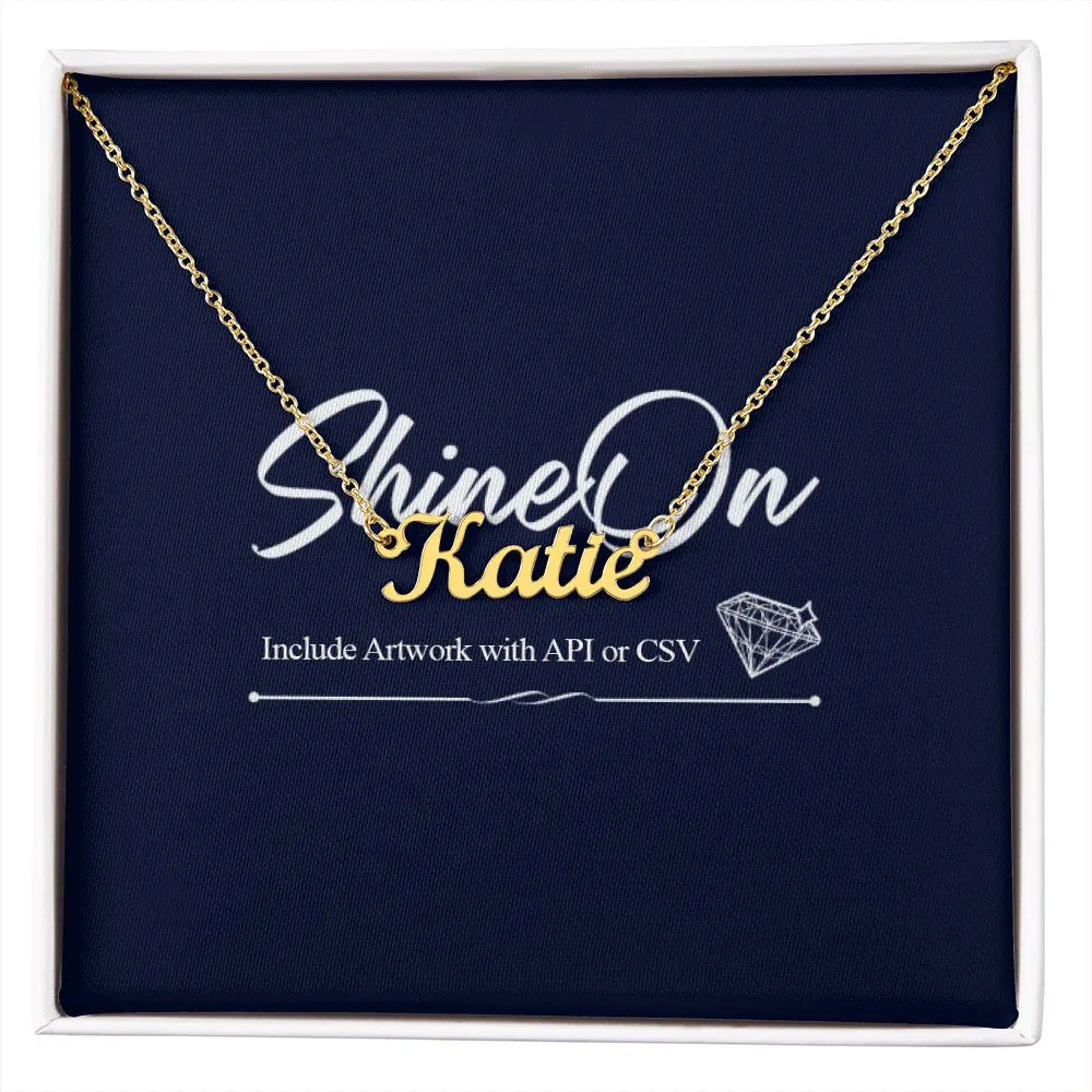 Custom Necklace With Personalized Name