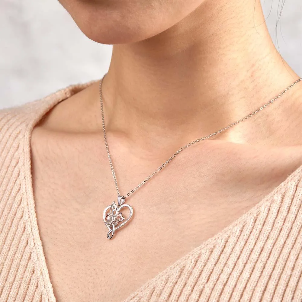 Custom Photo Projection Necklace Creative Butterfly