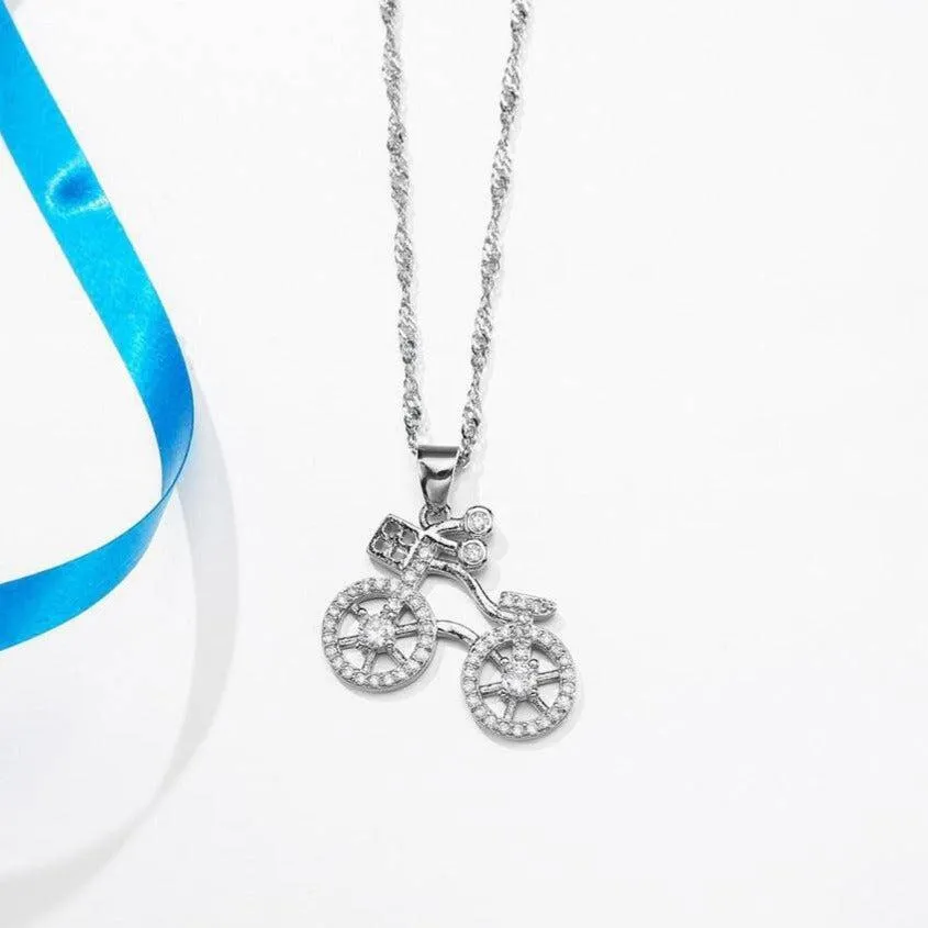Cycolinks Bicycle Earring & Necklace Set