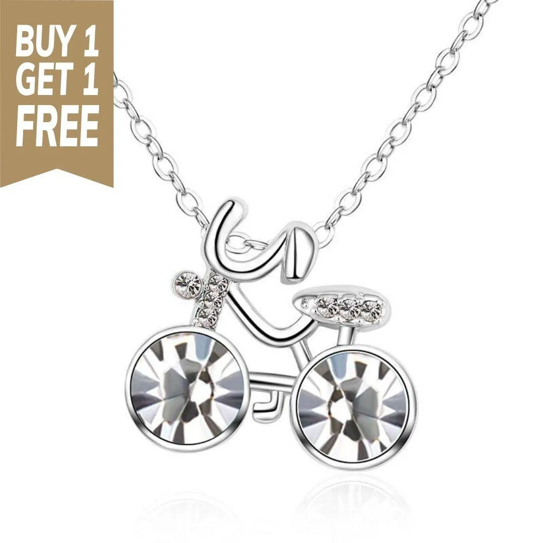 Cycolinks Crystal Stone Bicycle Necklace BOGOF