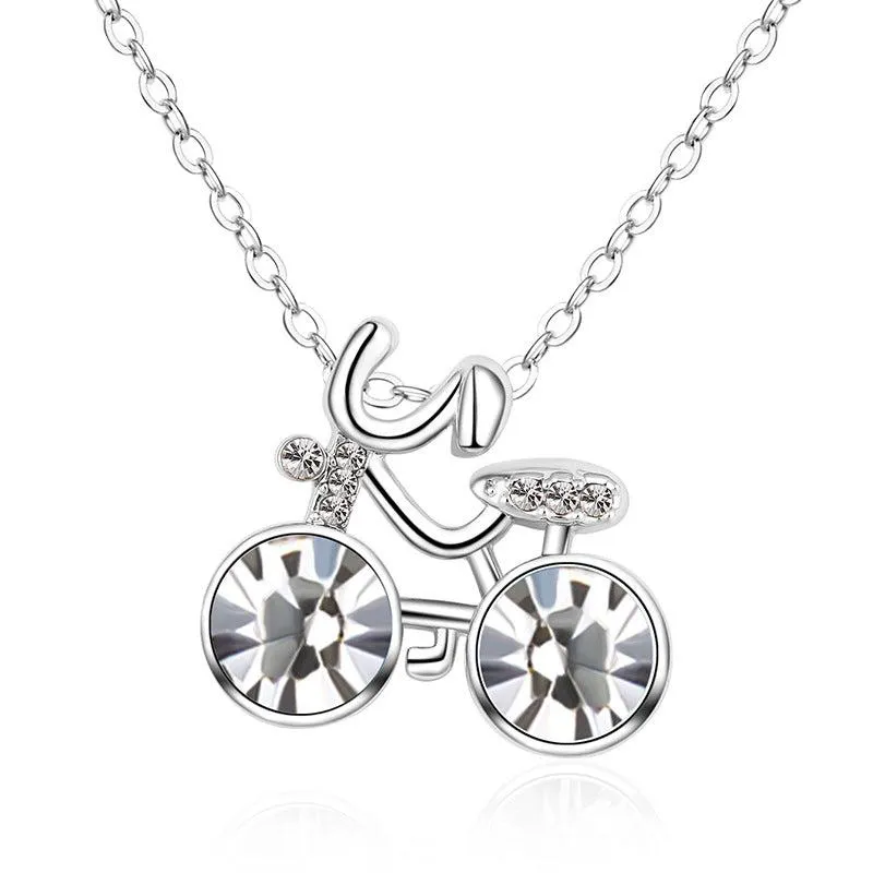 Cycolinks Crystal Stone Bicycle Necklace BOGOF