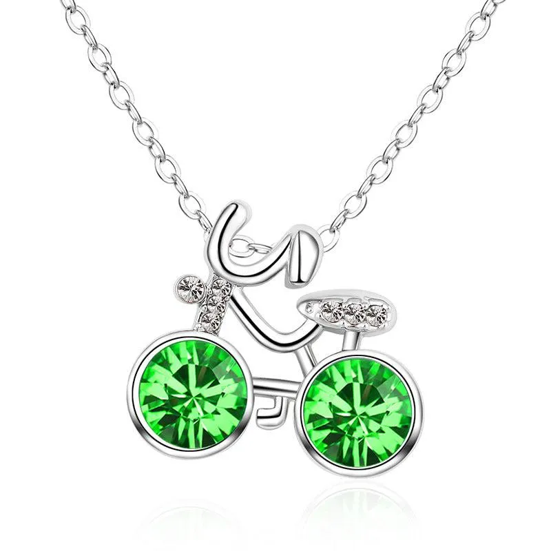 Cycolinks Crystal Stone Bicycle Necklace BOGOF