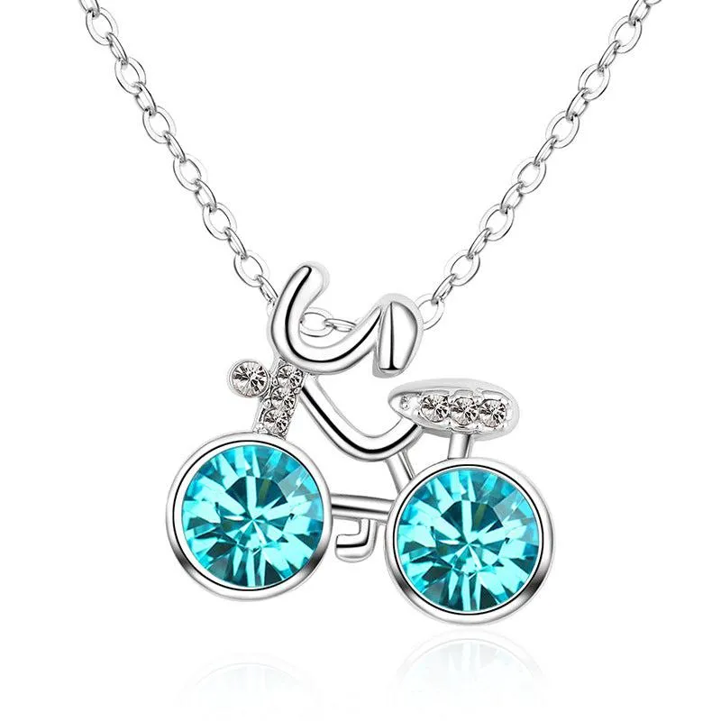 Cycolinks Crystal Stone Bicycle Necklace BOGOF