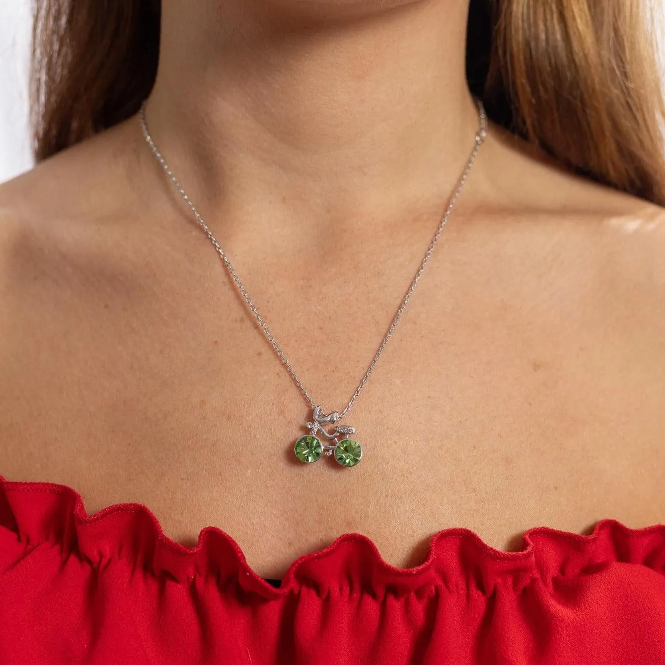 Cycolinks Crystal Stone Bicycle Necklace BOGOF