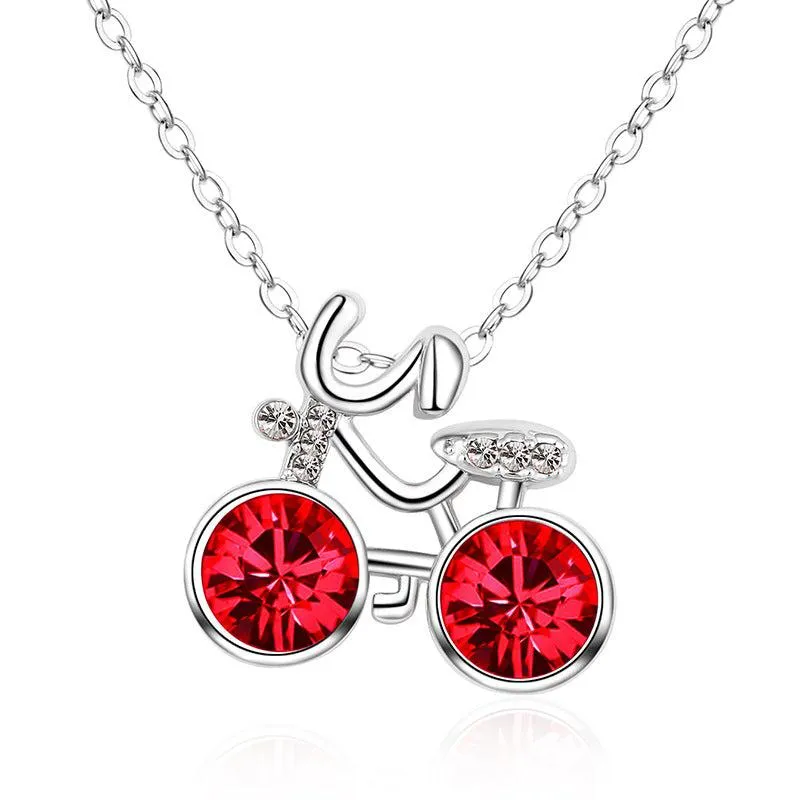 Cycolinks Crystal Stone Bicycle Necklace BOGOF