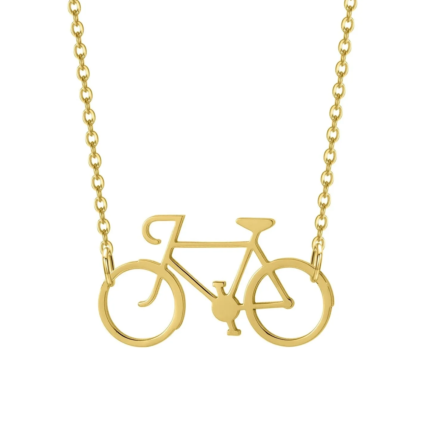 Cycolinks Stainless Steel Road Bike Necklace