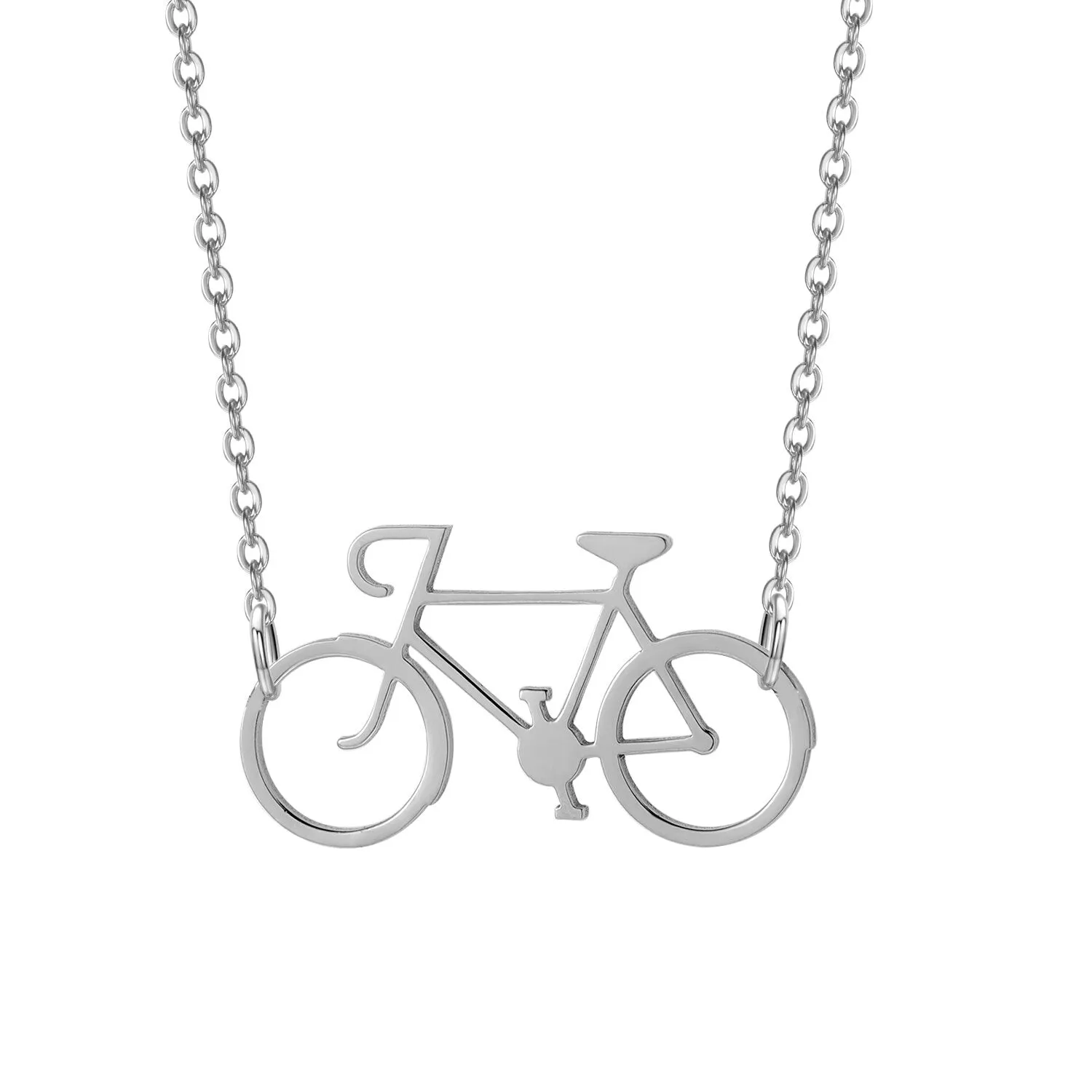 Cycolinks Stainless Steel Road Bike Necklace