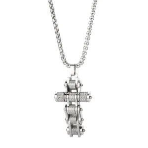 Cycolinks Titanium Steel Bike Chain Cross Necklace