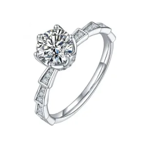 D Color 1ct Diamond Women's Engagement Ring Pass Diamond Test