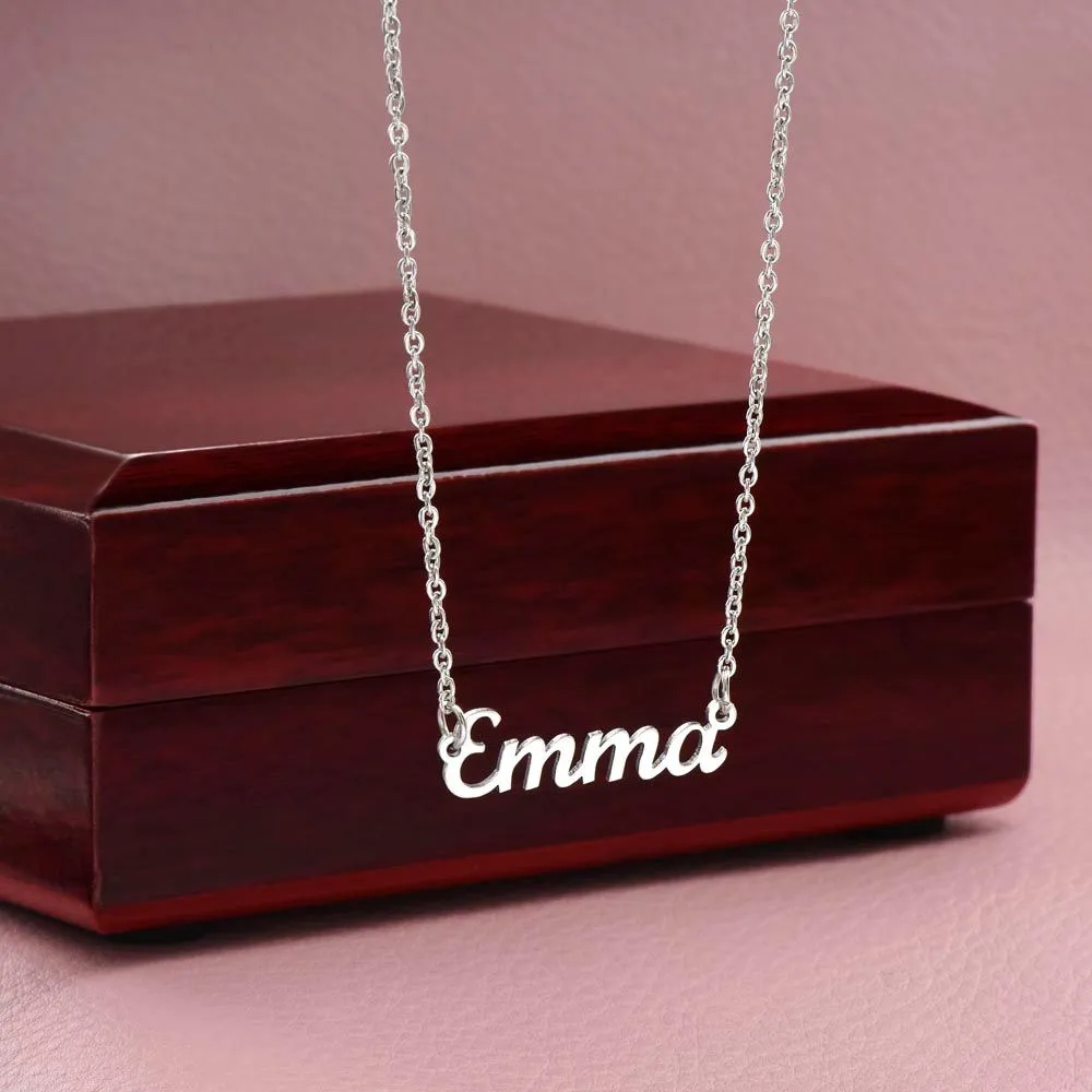 Dearest Granddaughter - Beautiful Chapters | Stainless Steel Personalized Name Necklace