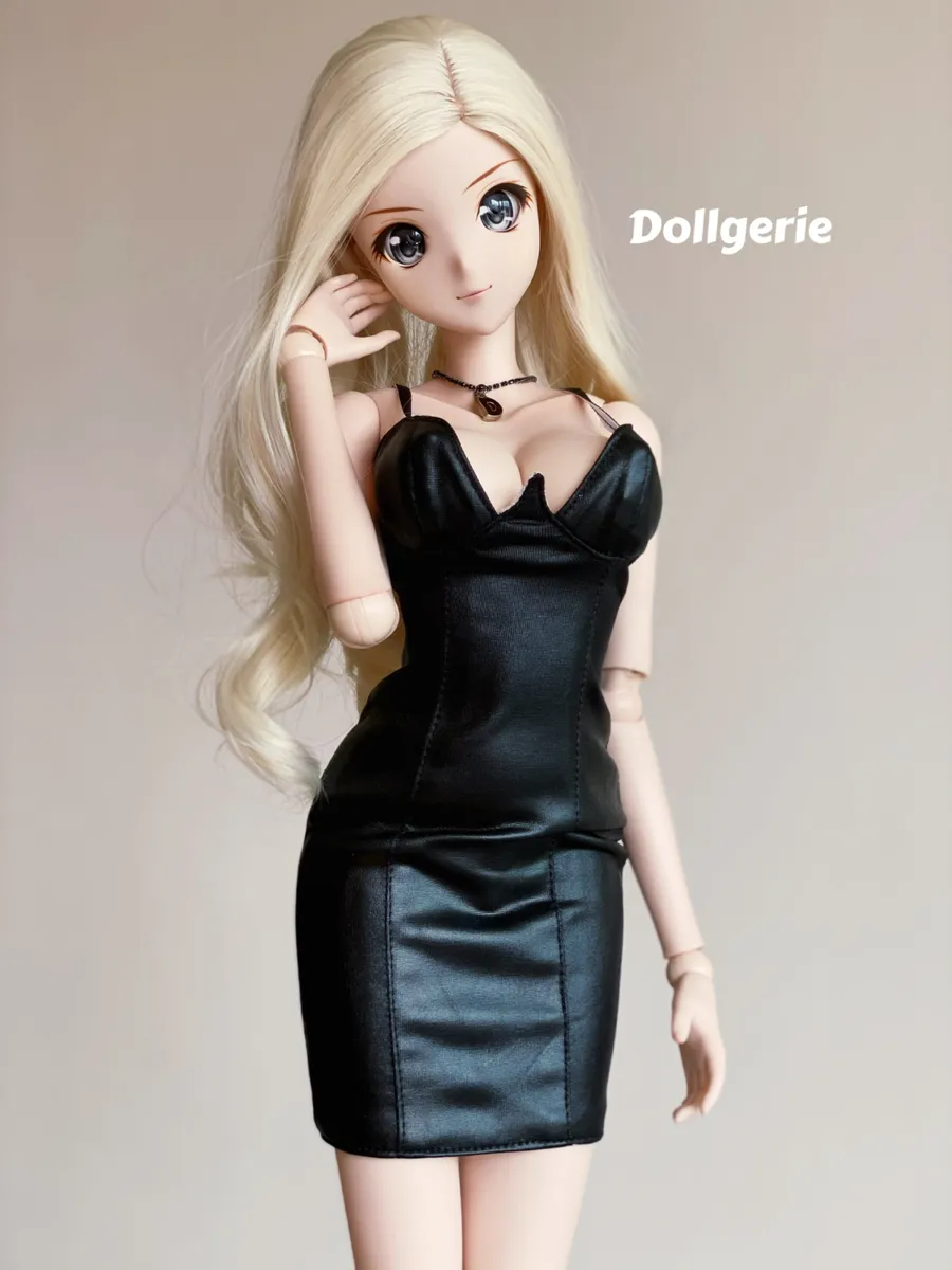 Deep-V Black Clubwear made for Smartdoll "L" Bust