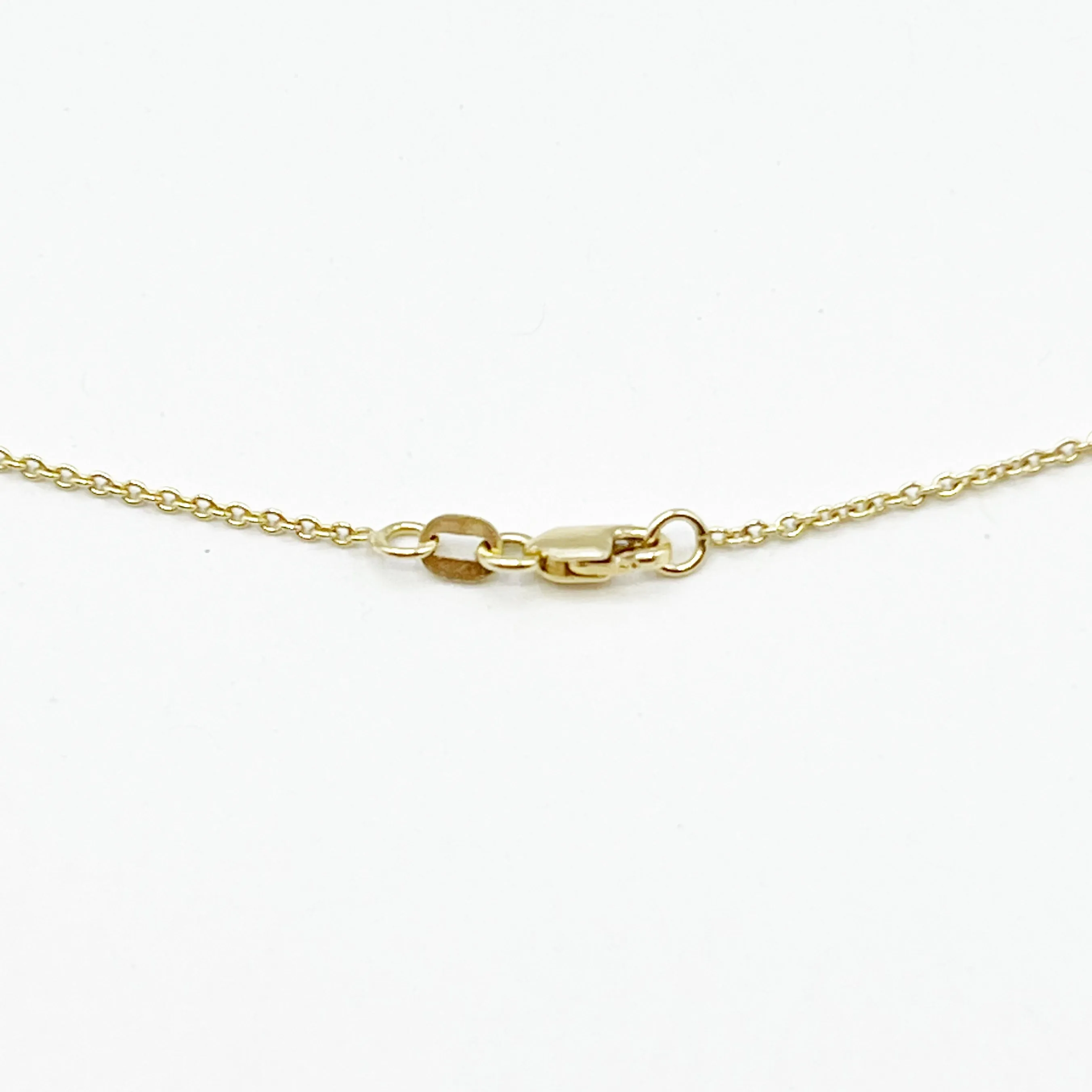 Delicate Bezel Set Moonstones on a Golden Chain