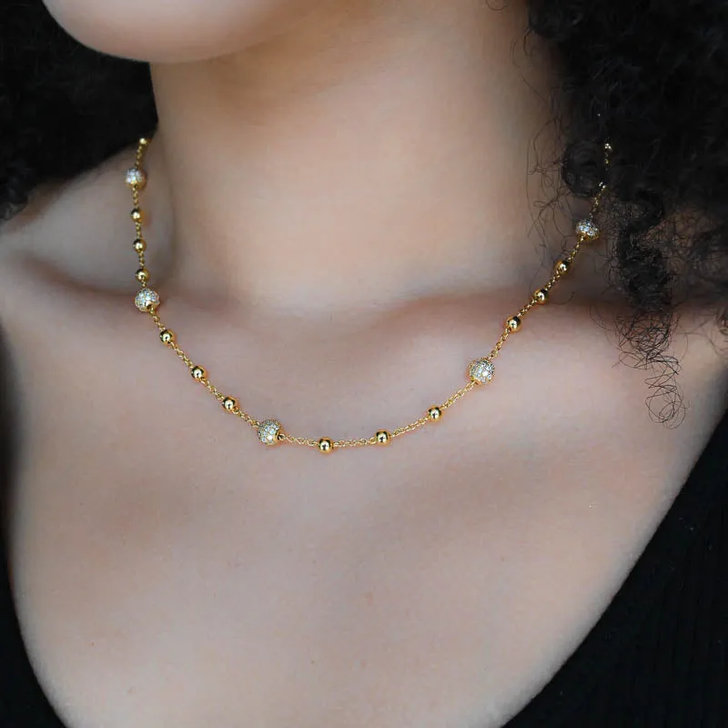 Diamond Bead Rosary