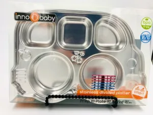 Din Din Smart Divided Stainless Platter