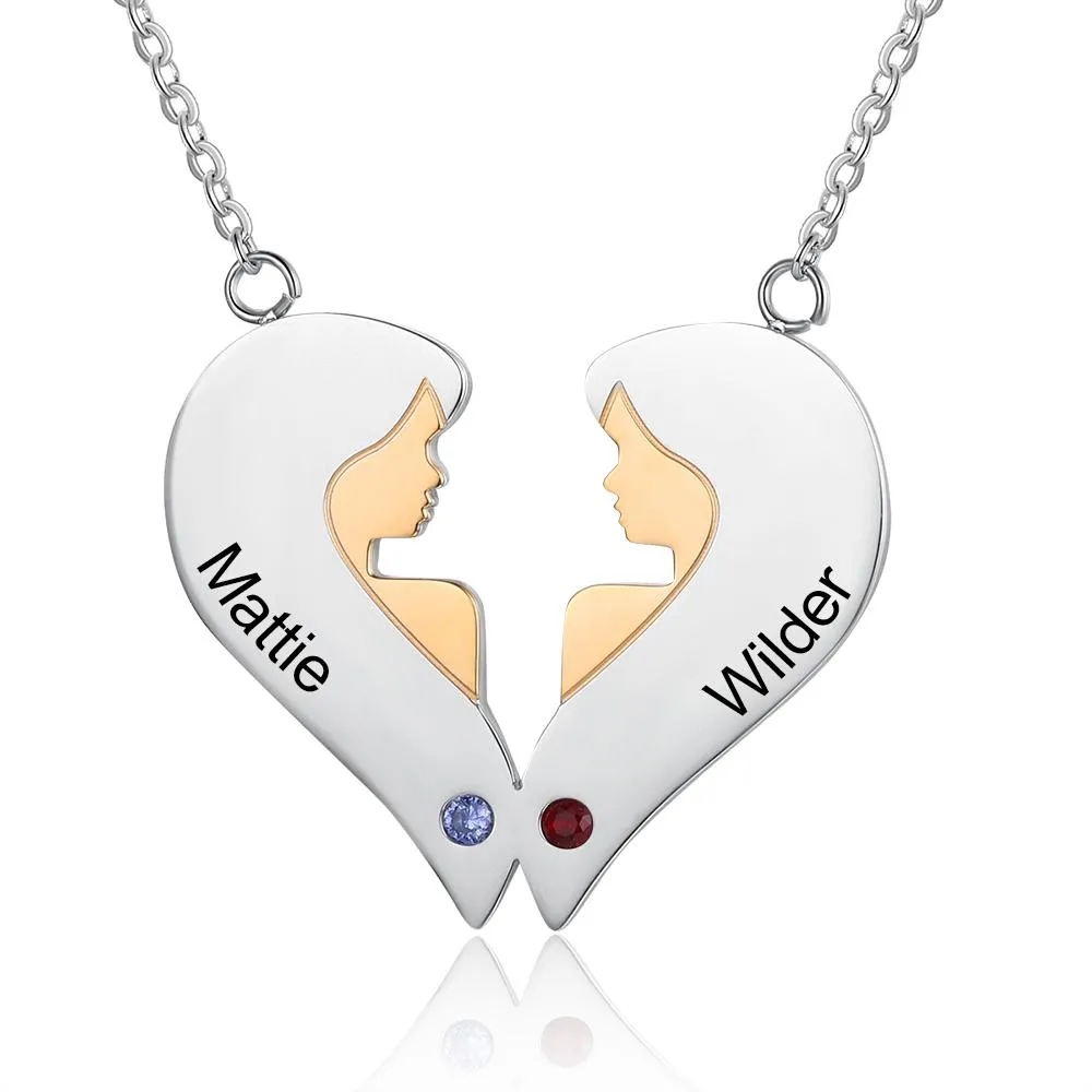 Double Sisters Custom Necklace