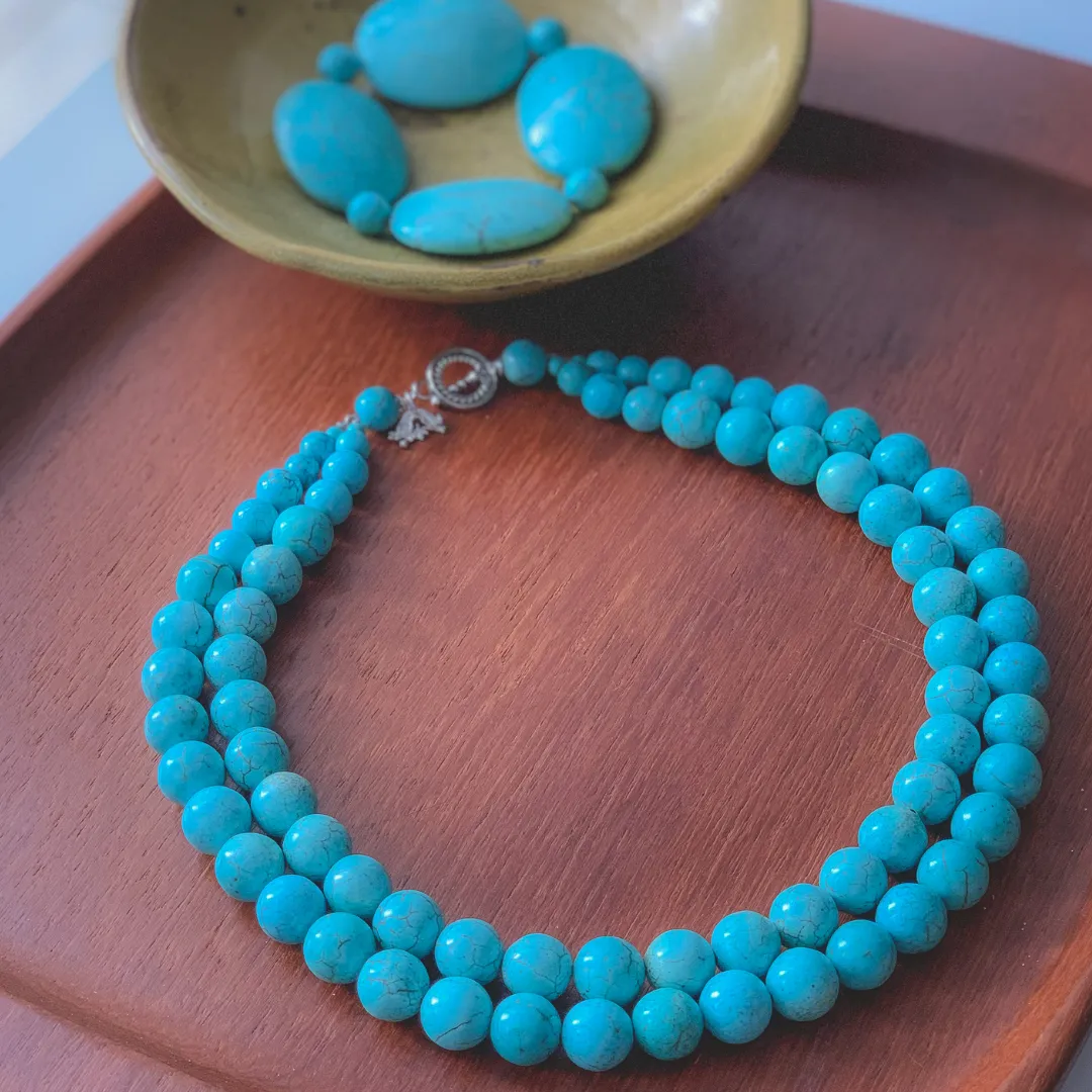 Double Strand Turquoise Necklace