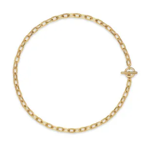 DY Madison Toggle Chain Necklace in 18K Yellow Gold, 5.5mm, 18"