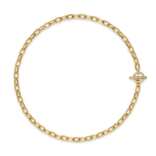 DY Madison Toggle Chain Necklace in 18K Yellow Gold, 5.5mm, 18"