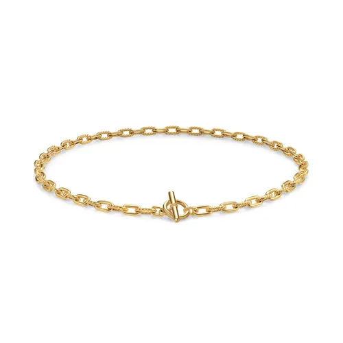 DY Madison Toggle Chain Necklace in 18K Yellow Gold, 5.5mm, 18"