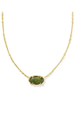 Elisa Bamboo Frame Pendant Necklace