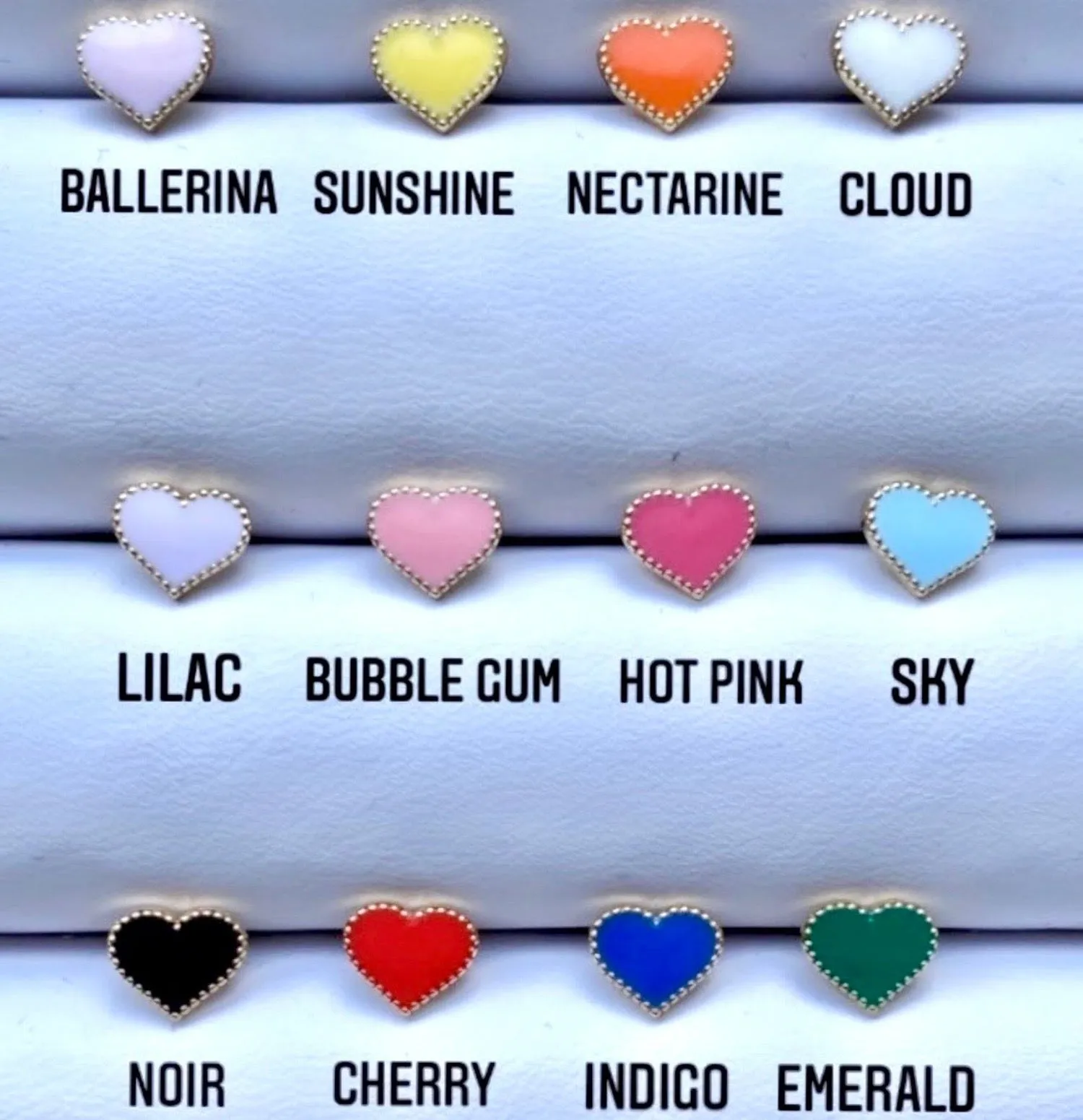 Enamel Heart Necklace