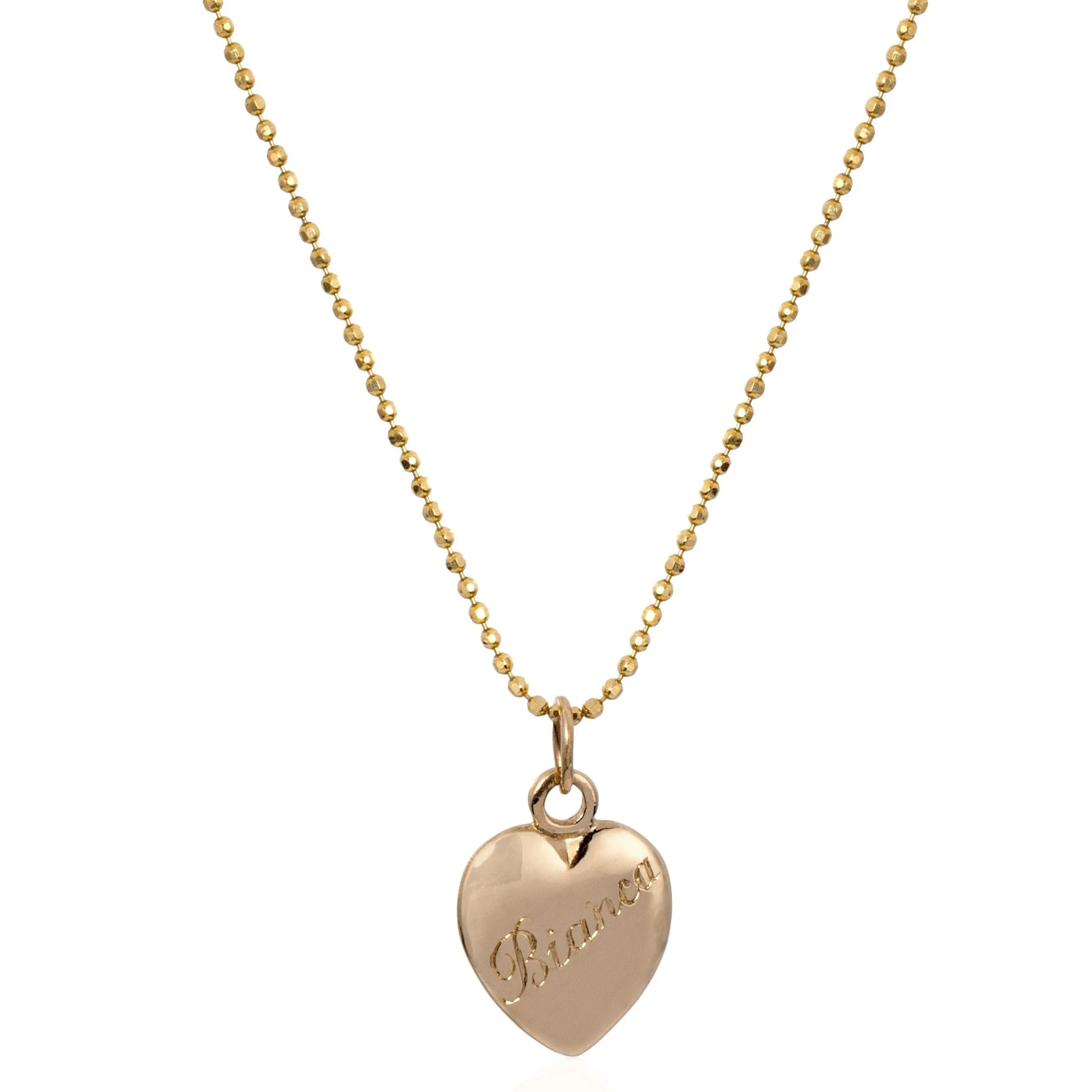 Engraved Heart Necklace
