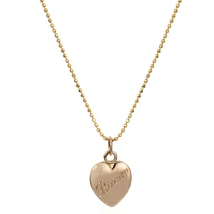 Engraved Heart Necklace