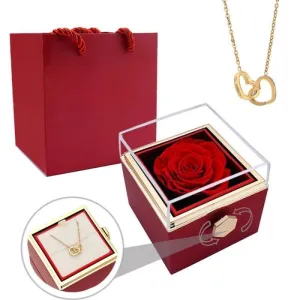 Eternal Rose Box - Engraved Persona Necklace And Box