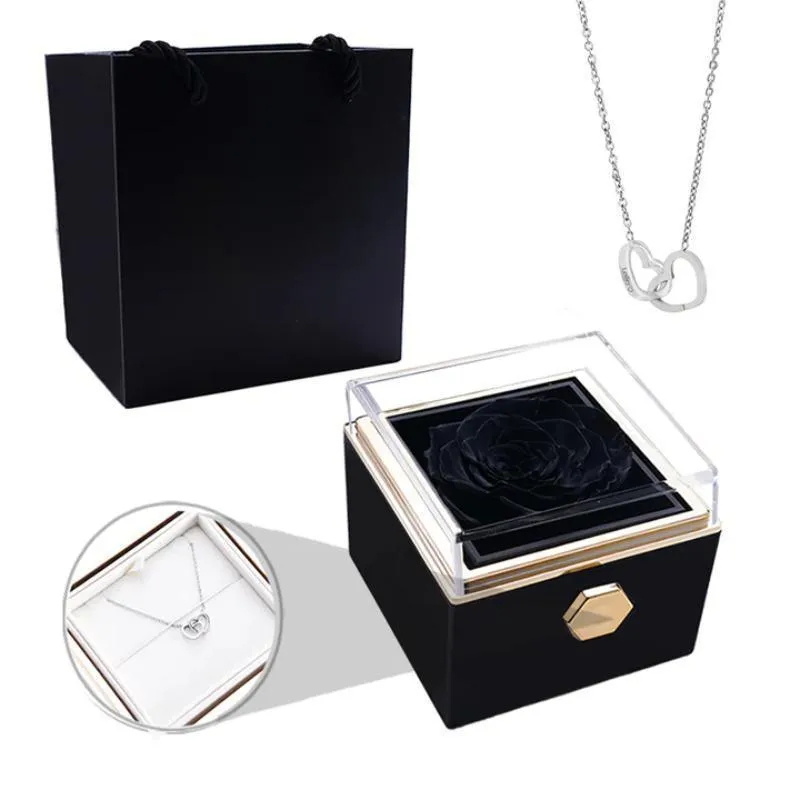 Eternal Rose Box - Engraved Persona Necklace And Box