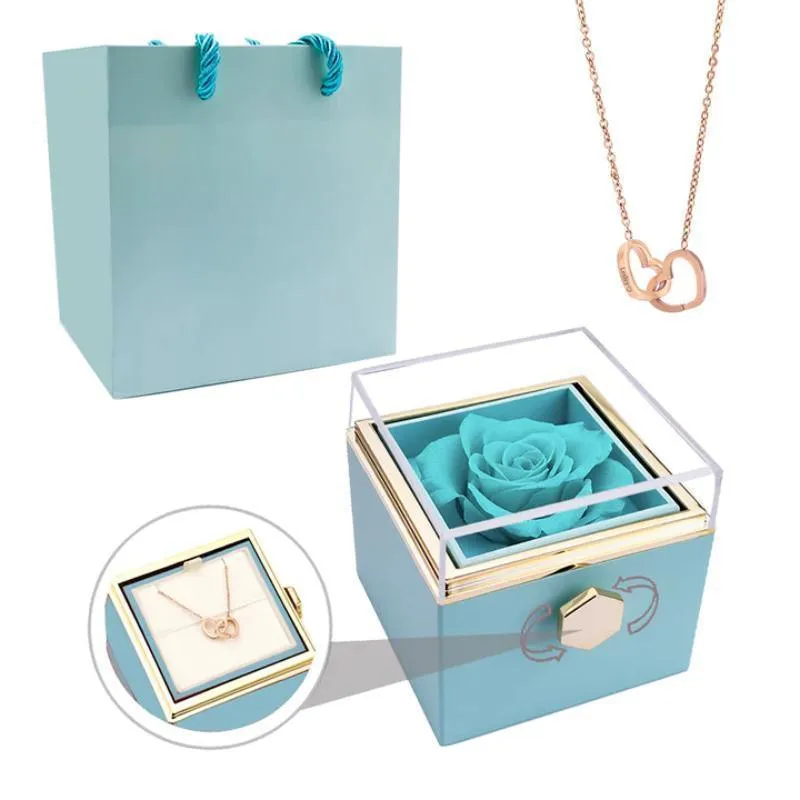Eternal Rose Box - Engraved Persona Necklace And Box