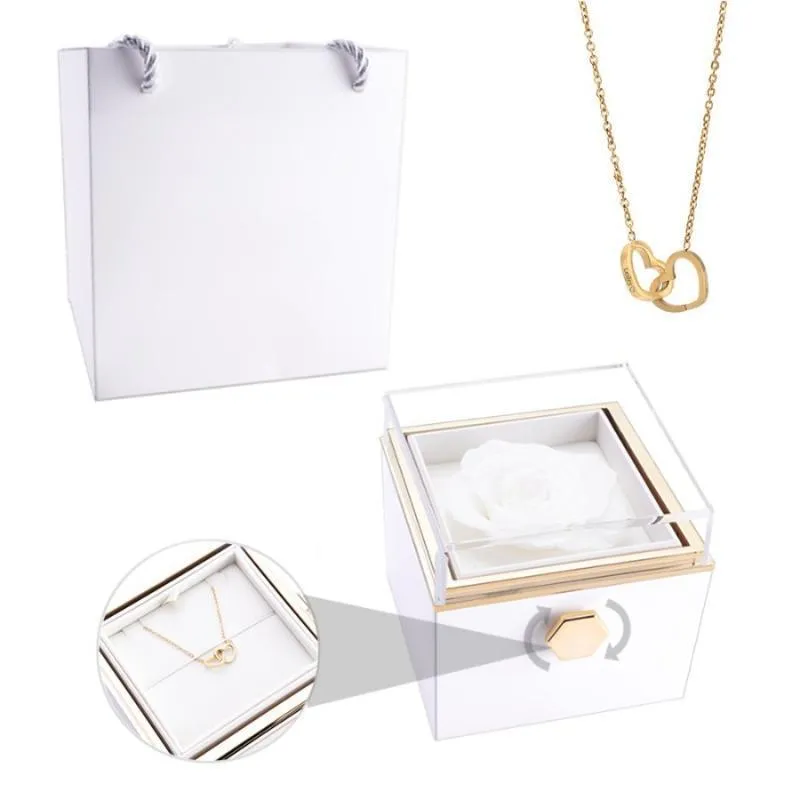 Eternal Rose Box - Engraved Persona Necklace And Box