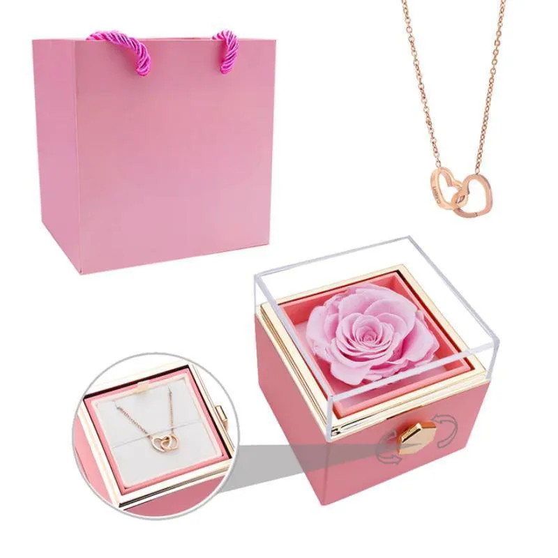 Eternal Rose Box - Engraved Persona Necklace And Box