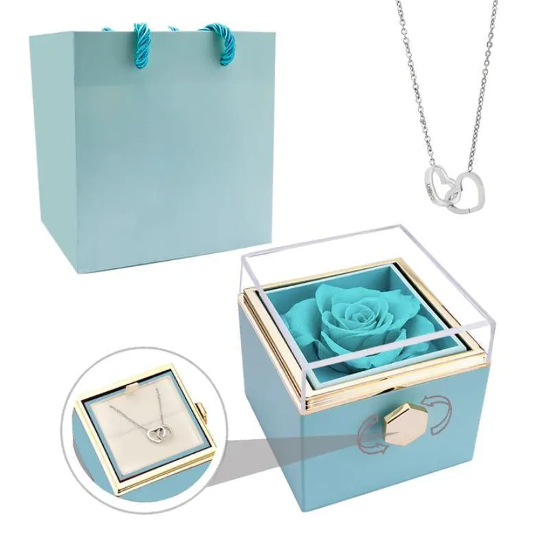 Eternal Rose Box - Engraved Persona Necklace And Box