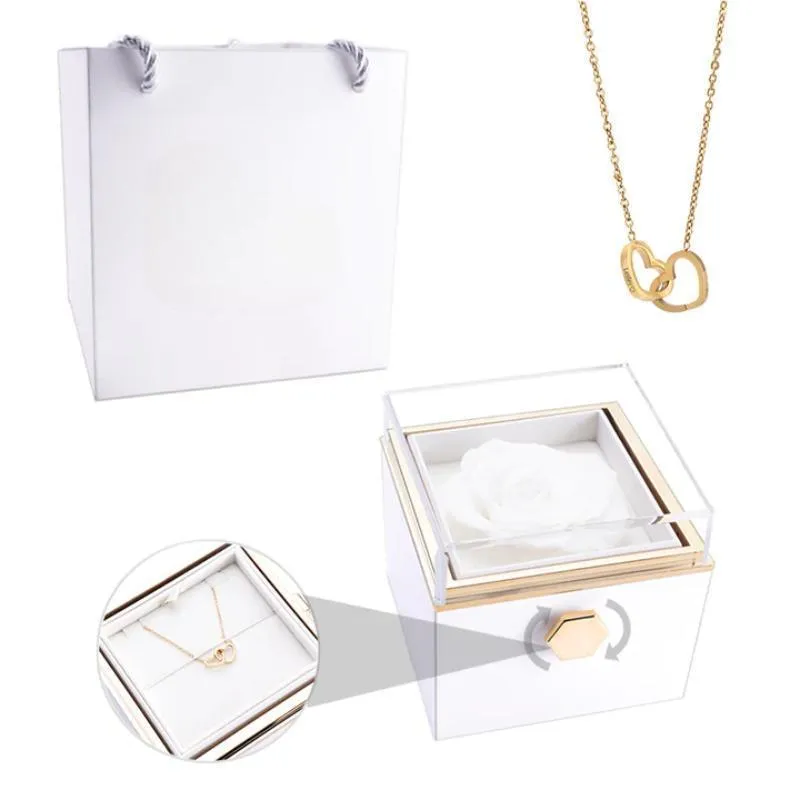Eternal Rose Box - Engraved Persona Necklace And Box