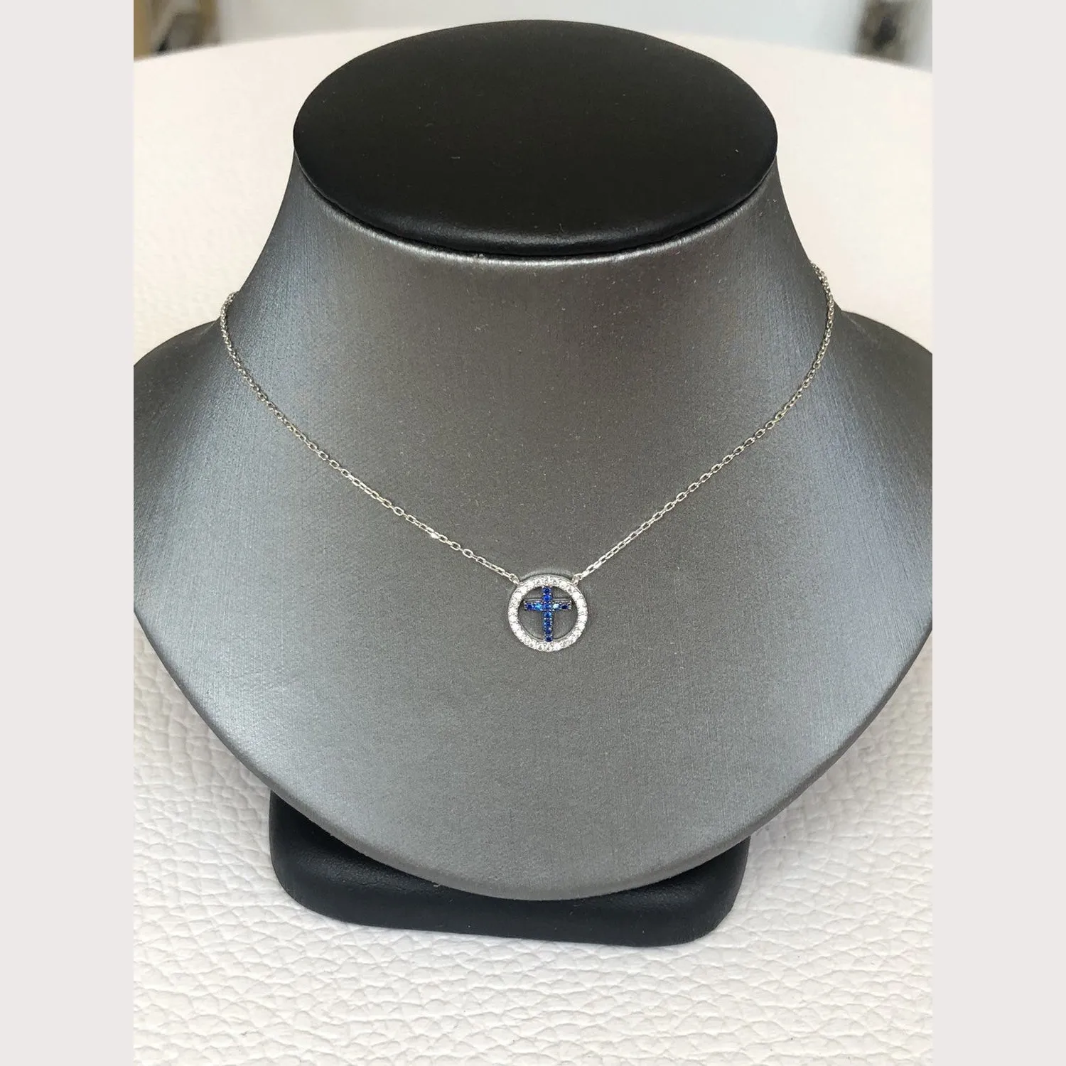 Eternity Cross Necklace