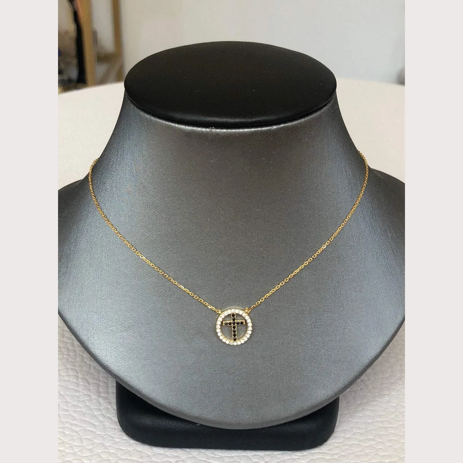 Eternity Cross Necklace