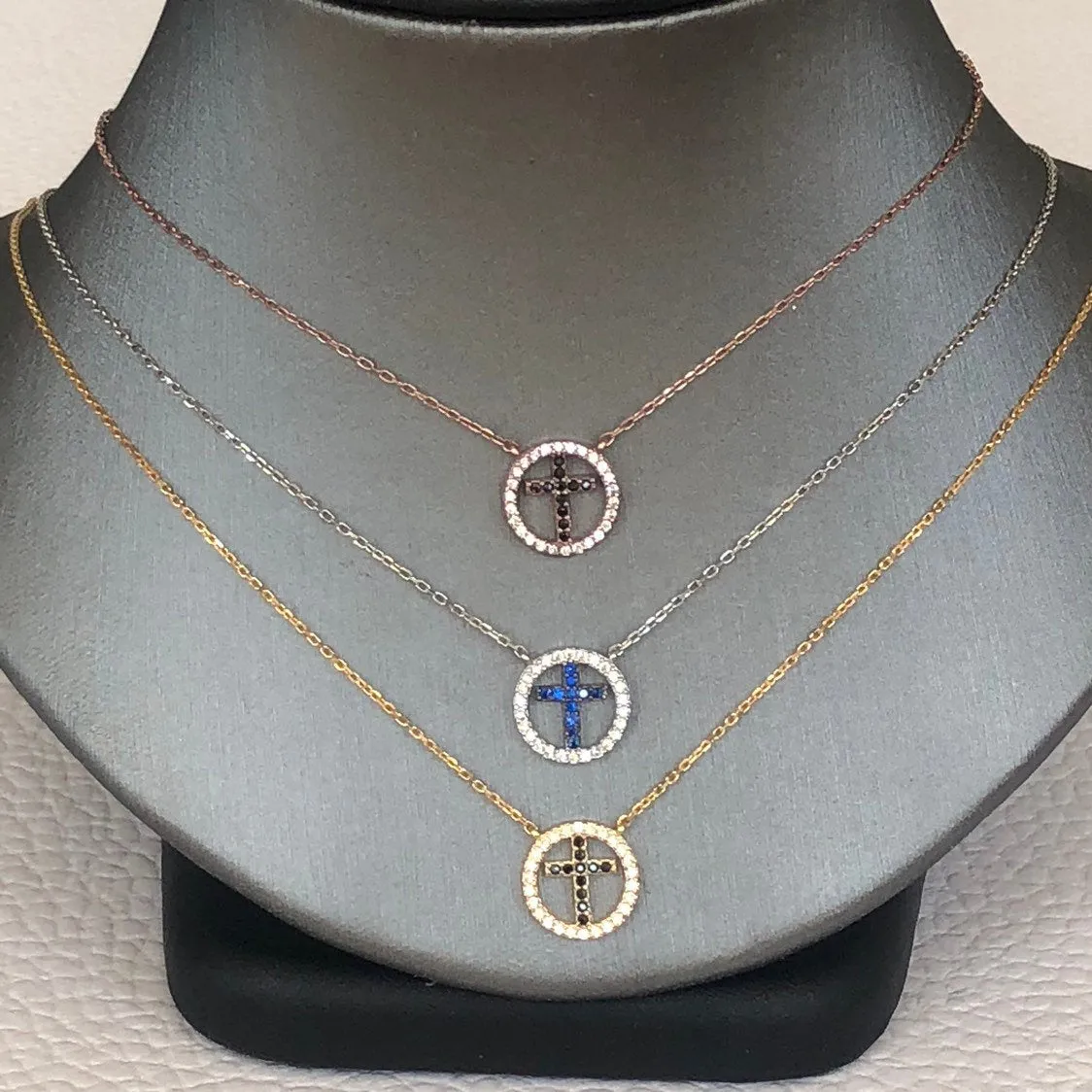 Eternity Cross Necklace