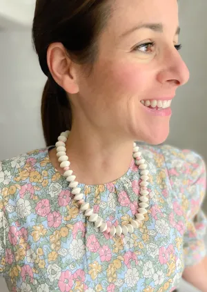 Evelyn's White and Pink Necklace