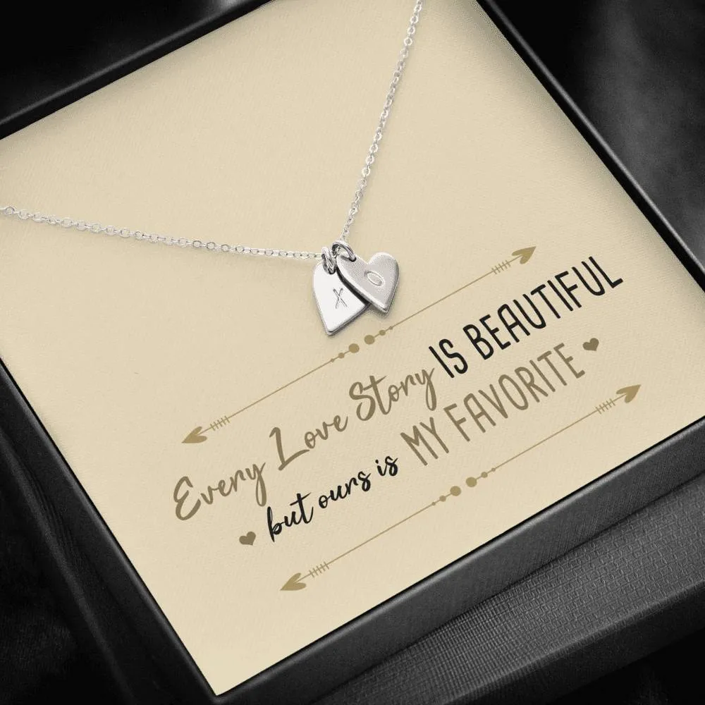 Every Love Story is Beautiful Heart Charm Necklace