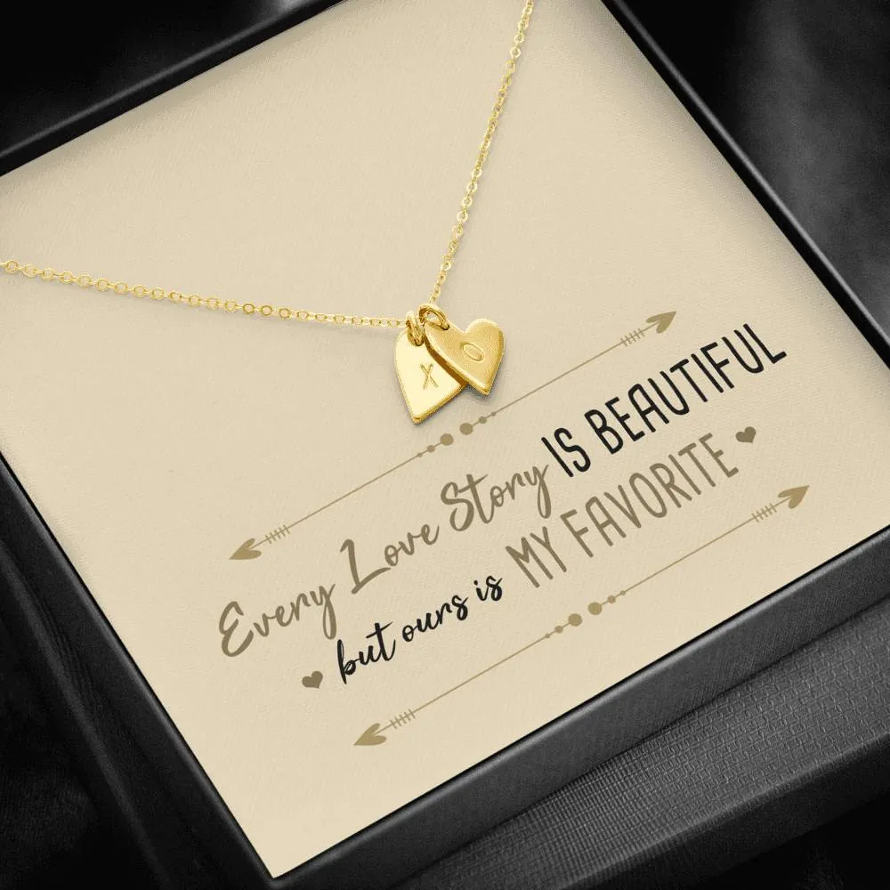 Every Love Story is Beautiful Heart Charm Necklace