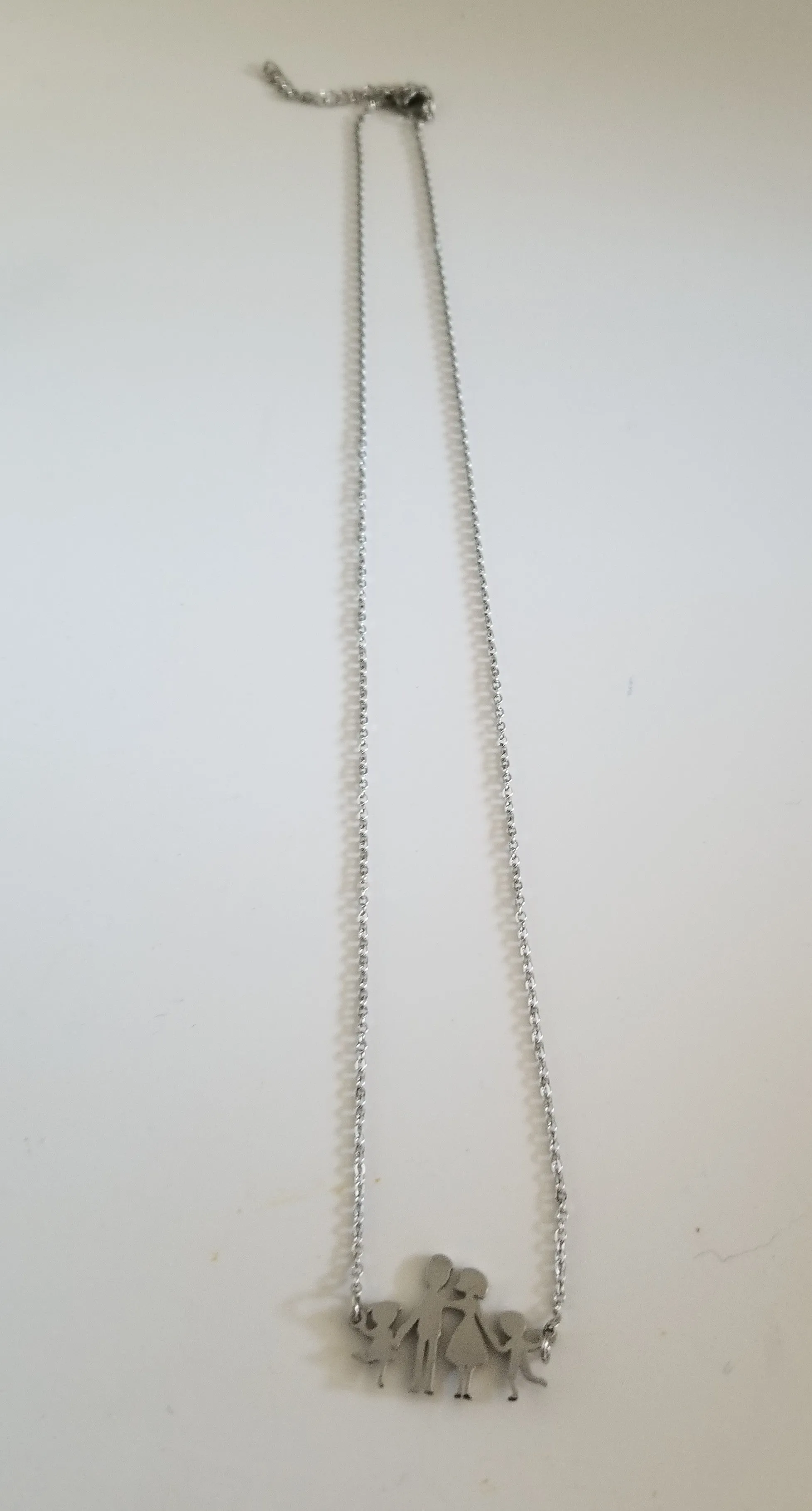 Family Pendant & Stainless steel necklace